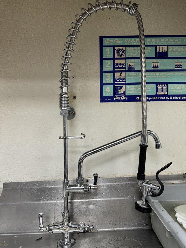 47" Commercial Pre-Rinse Sprayer High Pressure Washing Kitchen Sink Faucet AU