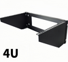 19'' Vertical Wall Mount Steel Under-desk Server Rack Bracket Office Home