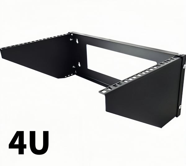 19'' Vertical Wall Mount Steel Under-desk Server Rack Bracket Office Home