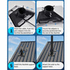 Stainless Steel Pivot Roof Mount Kit Heavy Duty Roof & Wall 180° Adjustable Pole