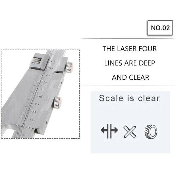 Digital Height Aperture Depth Gauge Height Vernier Caliper Pocket Ruler 0-300mm
