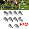 24Pcs Fence Strainer Tools Inline Fencing Strainers Tensioner Ratchet Wire Clips