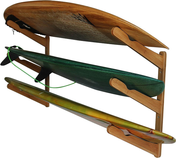 Wall Mount Surfboard Rack for Longboard Shortboard Wakeboard Kiteboard Snowboard