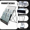 Book Display Rack Comic Book Greeting Card Stand Tabletop Magazine CD Holder