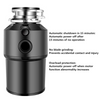 750W Kitchen Food Waste Garbage Disposer with Remote Control Air Switch 2000ML