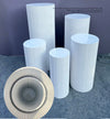 3/5x Round Wedding Plinth Cylinder Pedestal Display Stand White Ripple Stand AU