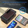 40 Port Multi USB Charger Station AC Adapter Wall Hub Multi Dock Charger Travel