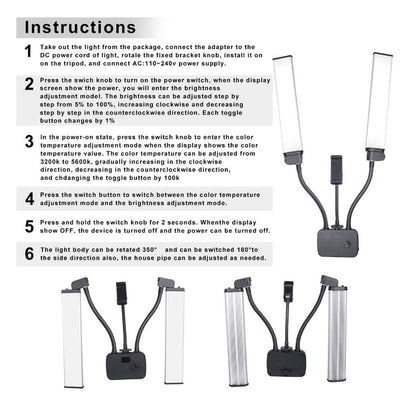 LED Beauty Light Lash Lamp for Makeup Tattoo Eyelash Extensions Salon Spa Studio