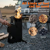 Rocket Stove for Cooking Portable Wood Fire Burning Camping Backyard Cooking BBQ