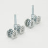2x 46mm Double Wheel Rail Sliding Track Roller Hanging Barn Door Rail Wheels AU