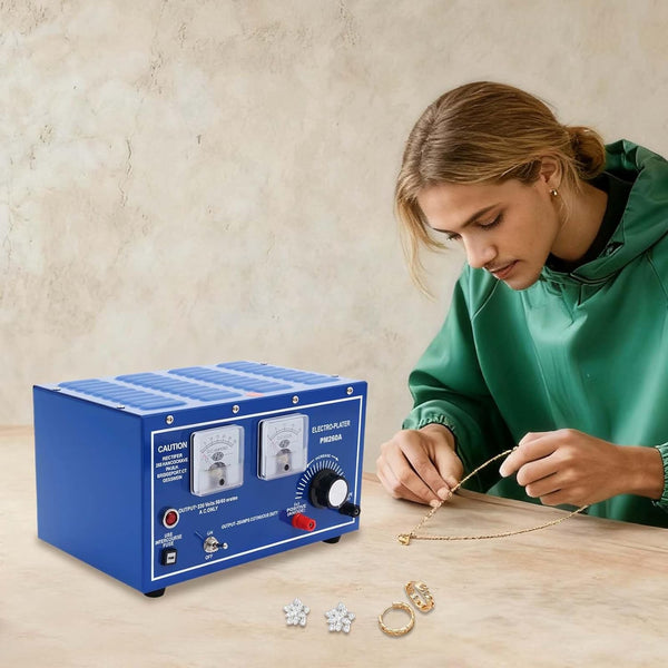 Gold Plating Machine 30A Jewelry Electroplating Plater Rectifier Goldsmith Tool