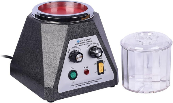 Magnetic Rotary Tumbler Polisher Jewelry Polisher Finishing Machine With Timer