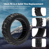 2PCS 10 Inch Scooter Tires 10X2.70-6.5 Solid Tire Scooter Replacement Wheel