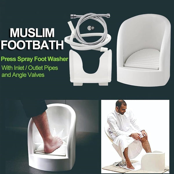 Automatic Muslim Prayer Wudu Foot Washer Automatic Wash Basin Prayer Bathroom