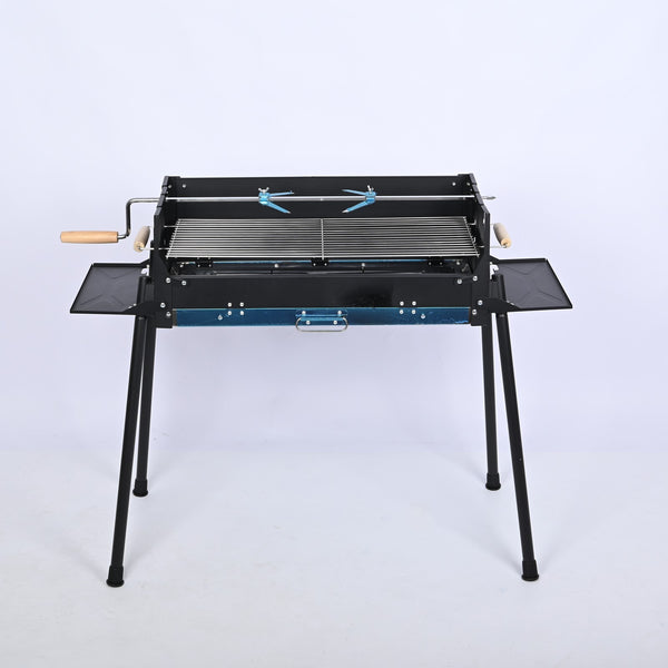 BBQ Charcoal Grill Roast Outdoor Camping Barbecue w/ Adjustable Charcoal Height