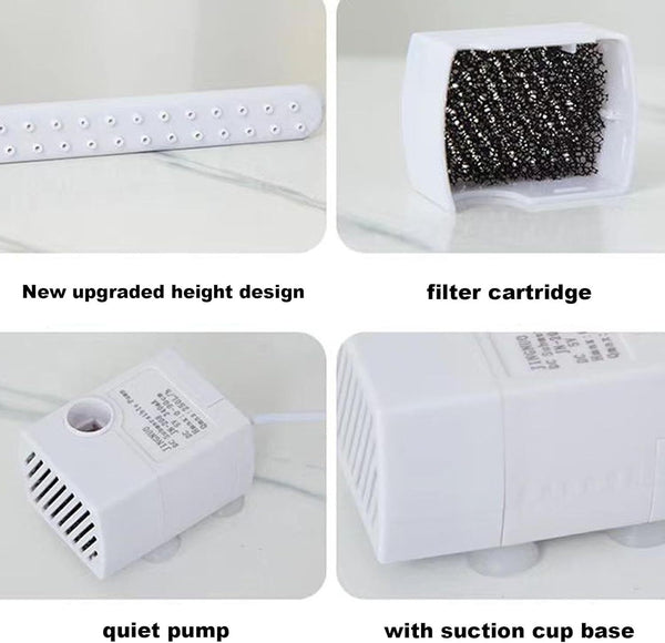 Automatic ABS Bird Bath Shower with Circulating Faucet Parrot Bathtub Cockatiel
