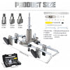 Mortise Mortice Lock Jig Door Lock Hole Opener Kit w/Tungsten Cutter 18/22/25mm