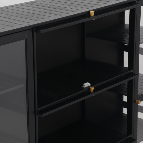 Nisorpa 3-5 Door Display Storage Cabinet for Lego Toy Cupboard Display cases AU
