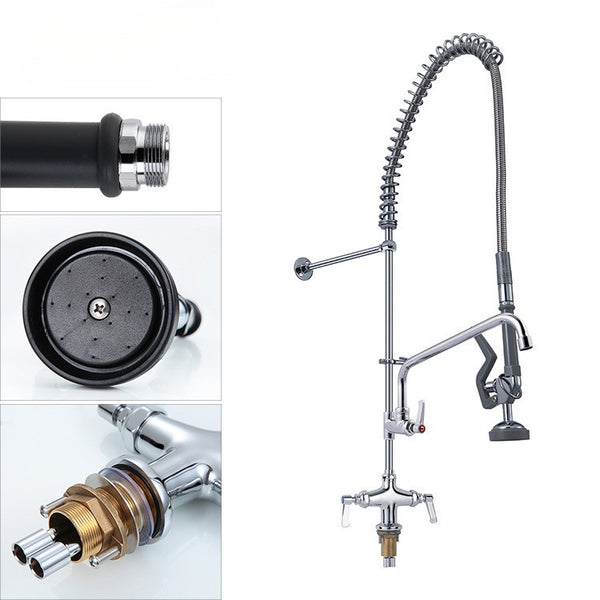 47" Commercial Pre-Rinse Sprayer High Pressure Washing Kitchen Sink Faucet AU