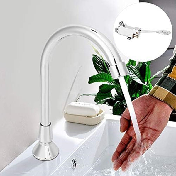 Foot Pedal Tap Control Switch Floor Sink Faucet Valve Full Sets Hands Foot Valve