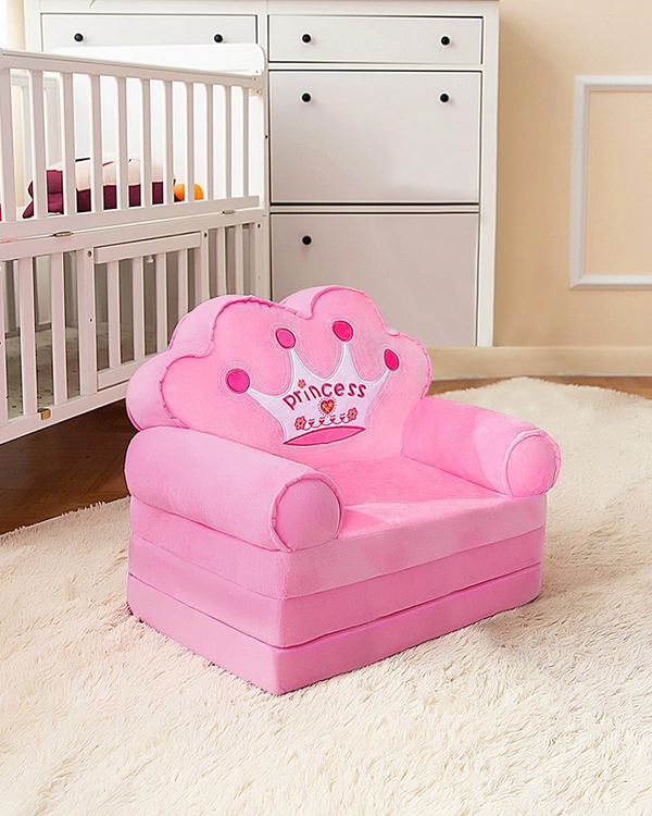 Foldable Kids Couch Children Sofa Bed Princess Chair Toddler Chair Playing Sofa