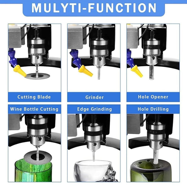 6000 R/Min Electric Glass Bottle Cutter Machine Wine Bottle Cutter Kit for DIY