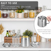 2L Stainless Steel Oil Filter Pot Deep Fryer Pot Oil Tank Kettle for Oil Storage