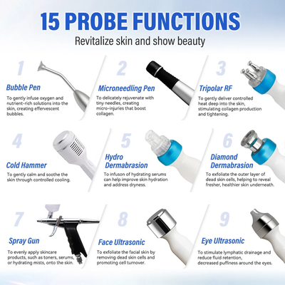 15 In 1 Hydra Dermabrasion Water Hydro Deep Cleansing Facial Skin Care Machine