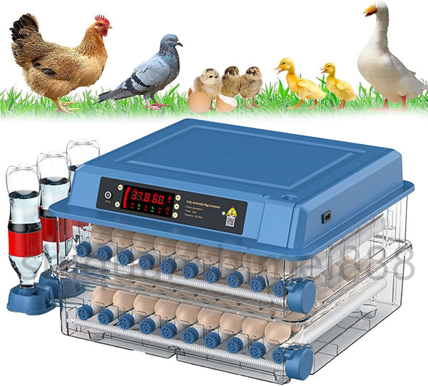 128 Eggs Digital Egg Incubator Dual Electrical Design Automatic Turning Eggs AU