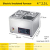 Electric Food Warmer Bain Marie Pearl Warmer Buffet Food Insulation Machine 10L