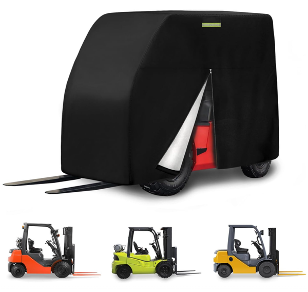 Forklift Cover Waterproof for Forklifts Up to 8000Lb Sun Rain Snow UV Protection