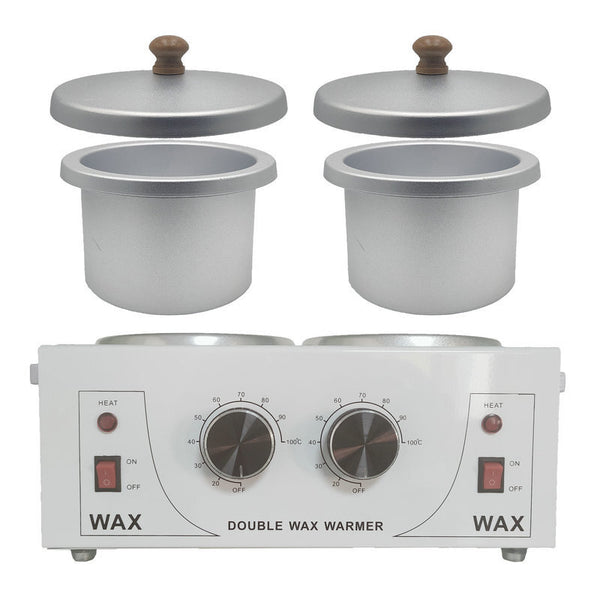 220V Double Wax Pot Warmer Waxing Machine For Full Body Adjustable Temperature