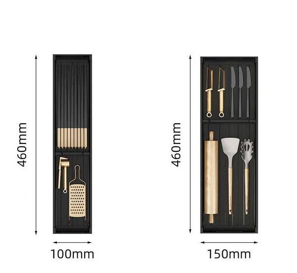Kitchen Cabinet Drawer Cutlery Tray Utensil Organiser Insert Divider Storage AU