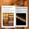 12X LED Strip Lights Aluminium channel Profile bar for Kitchen Cabinet 0.9M AU