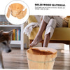 Wooden Foot Bucket Foot Basin with Lid Foot Massagers Soaking Basin Pedicure Tub