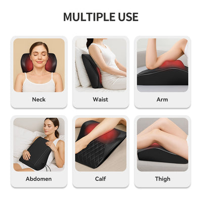 Massage Pillow Shoulder Neck Massager Waist Back Full-body Electric Massager