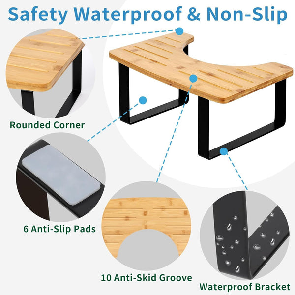 Portable Folding Step Stool Foldable Chair Outdoor Bathroom Kitchen Adult Kids