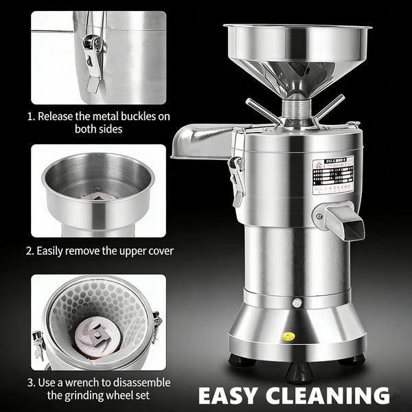 Commercial Slag Separated Soybean Milk Maker Soybean Grinding Machine 1100W
