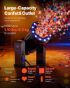 1500W Party Confetti Cannon Launcher LED Confetti Machine Stage Effect Show AU