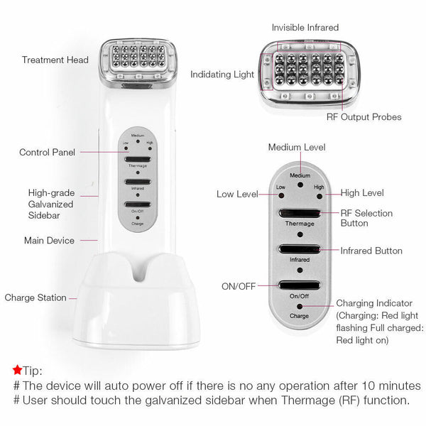 Eyes Lifting Care Machine Face Skin Tightening Beauty Device Shrink Pores Tools