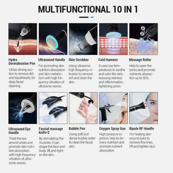 Water Dermabrasion Deep Cleansing Hydro Hydra Dermabrasion Facial Machine