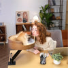 Adjustable Cat Desk Bed Wooden Suspension Desktop Cat Bed For Home Study Rooms