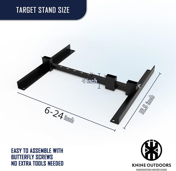Steel Shooting Targets Stand Foundation Paper Targets Holder Adjustable Base