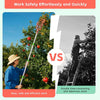 13FT Fruit Picker Tool Stainless Steel Adjustable Fruit Picker With Basket 4M