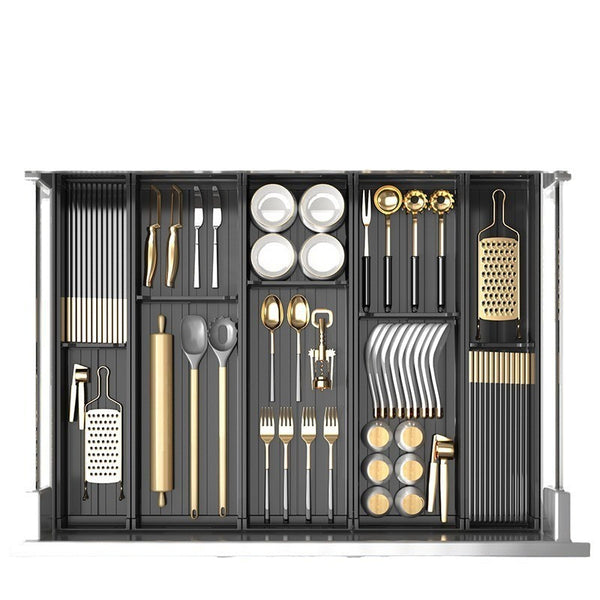 Kitchen Cabinet Drawer Cutlery Tray Utensil Organiser Insert Divider Storage AU