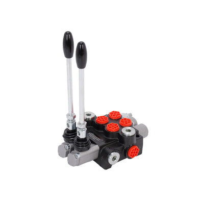 2-Spool Hydraulic Directional Control Valve Ports Double Acting 40l/min