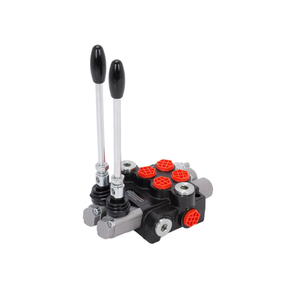 2-Spool Hydraulic Directional Control Valve Ports Double Acting 40l/min