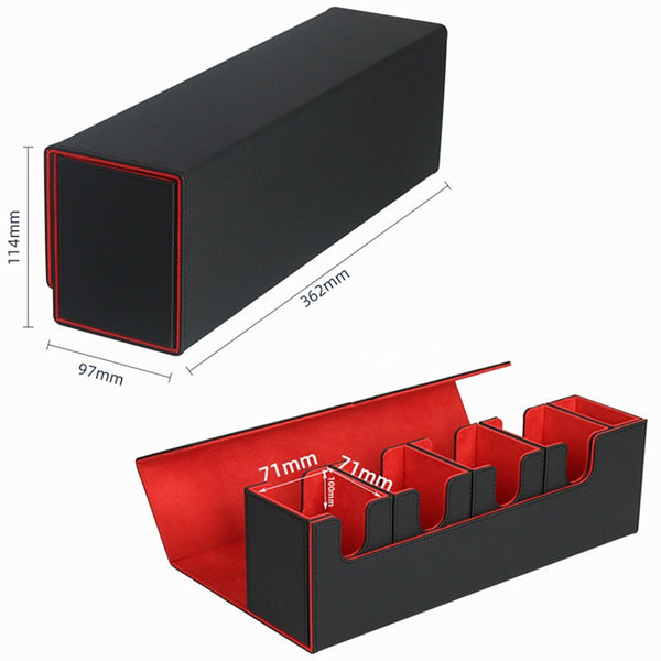 Card Deck Storage Box Durable Separated Case Carrying Trading MTG Card Organizer