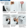 Toilet Seat Risers Raised Toilet with Armrest Adjustable Height for the Elderly
