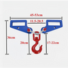 3T Forklift Lifting Hook Attachment Dual Fork Mobile Crane Lifter for RanchCargo